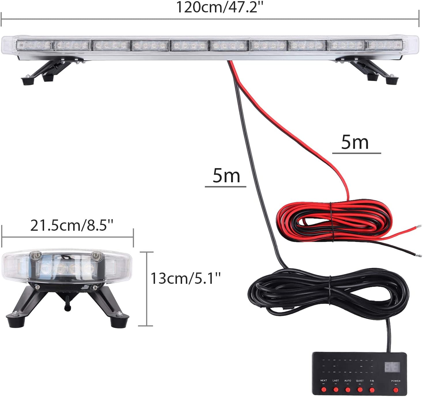 Rotativo led B22 permanente - Puentes de luces - Rotativos led